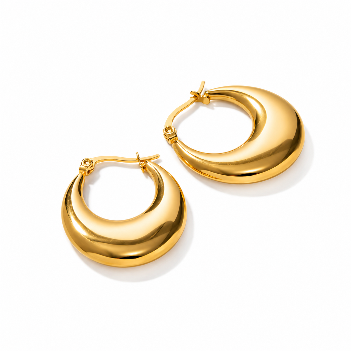 U Shape Hoop Earrings
