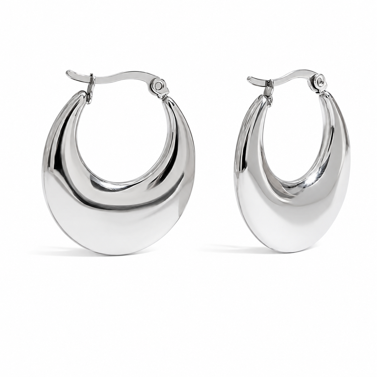 U Shape Hoop Earrings