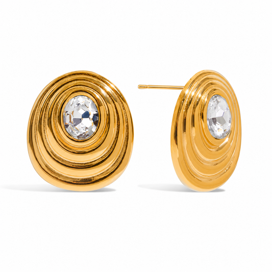 Vintage Style Round Earrings