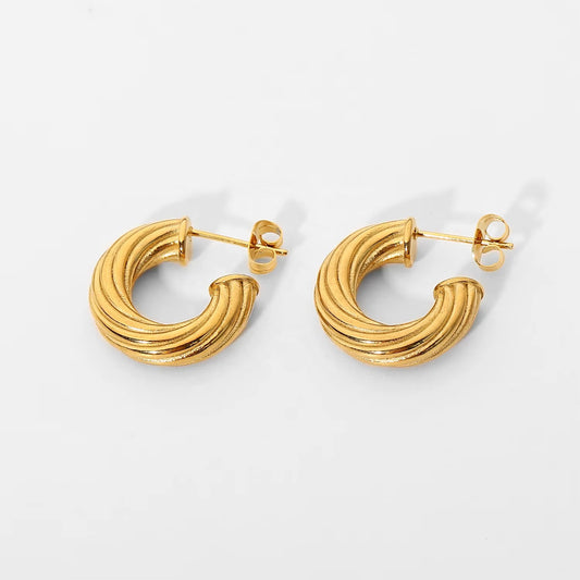 Twisted Hoop Earring
