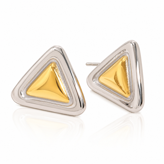 Gaby Dual Tone Earring