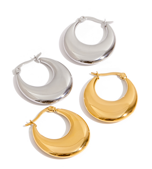 U Shape Hoop Earrings